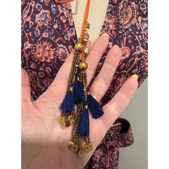 Bell by Alicia Bell Silk Blend Midi Dress Size L - Picture 7 of 7